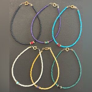 Multicolor Beaded Bracelet Set (6)